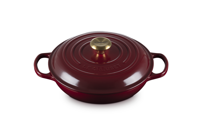Cast Iron Signature Shallow CasseroleGarnet image number 2